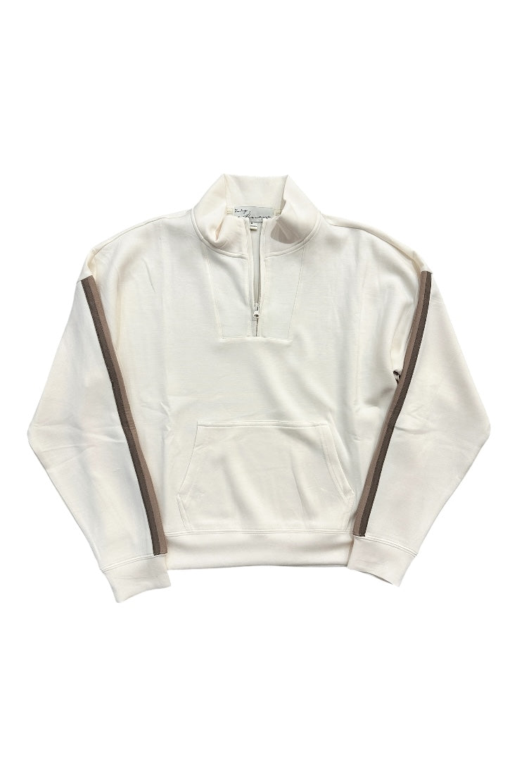 Cloud Fleece Striped Quarter Zip by Vintage Havana