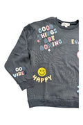 Good Vibes Patched Crewneck By Vintage Havana