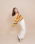 Cally Stripe Crochet Sweater