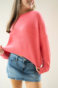 Penelope Cropped Knit Sweater