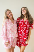 Satin Floral PJ Set By Peach Love California