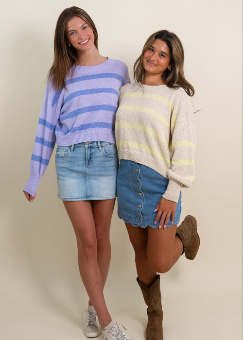 Jasmine Stripe Lightweight Sweater