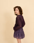 Distressed Heart Sweater in Plum by Flowers by Zoe