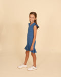 The Fiona Dress in Blue by Miss Behave