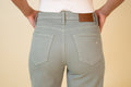 Logan High Waist Dad Jean in Sage