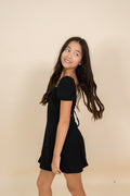 Teen Skylar Dress in Black by Miss Behave