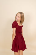 Berkley Dress in Burgundy by Miss Behave