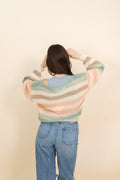 Multi Color Stripe Loose Fit Sweater - 2 colors