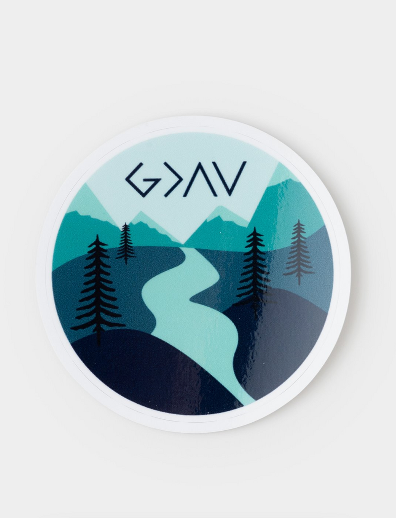 Highs and Lows Mountain Sticker