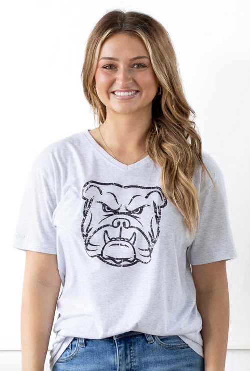 Bulldog V-Neck T-Shirt