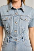 Emmie Denim Romper