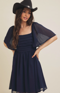 Peyton Flutter Sleeve Dress