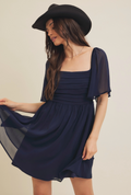 Peyton Flutter Sleeve Dress