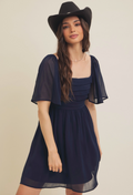 Peyton Flutter Sleeve Dress