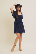 Peyton Flutter Sleeve Dress