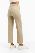 Alice High Rise Denim in Beige by Tractr