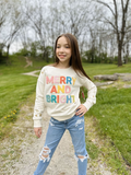 Merry and Bright Chenille Graphic Sweater