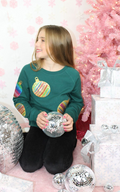 Sequin Christmas Ornament Sweatshirt