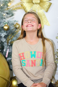 Howdy Santa Chenille Graphic Sweatshirt