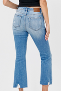 Happi High Rise Cropped Flare Jeans by Hidden