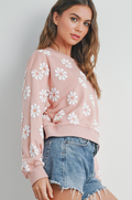 Daisy Round Neck Sweatshirt