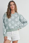 Daisy Round Neck Sweatshirt