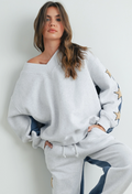 Ellen V-Neck Star Sweater