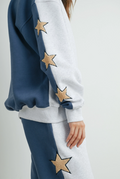 Ellen V-Neck Star Sweater