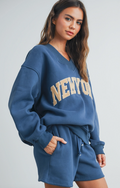 New York V-Neck Sweatshirt