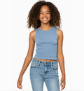 Tween Ribbed Tank Top by Malibu Sugar