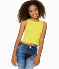 Tween Ribbed Tank Top by Malibu Sugar