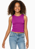 Tween Ribbed Tank Top by Malibu Sugar