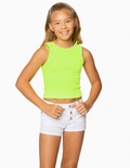 Tween Ribbed Tank Top by Malibu Sugar