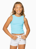 Tween Ribbed Tank Top by Malibu Sugar