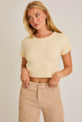 Lola Cable Knit Sweater Top