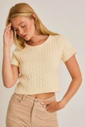 Lola Cable Knit Sweater Top