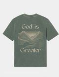 God is Greater Tee by Elevated Faith