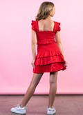 The Sophia Dress in Red by Miss Behave