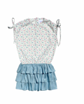 The Emma Top With Ties in Floral by PLEAT