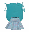 The Scottie Skirt in Opal by PLEAT