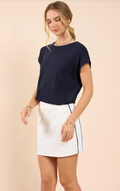 Sienna Elastic Hem Knit Top