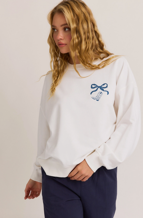 Yee Haw Coquette Bow Crew Neck