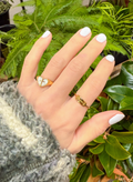 Enamel Heart Cross Ring by Elevated Faith