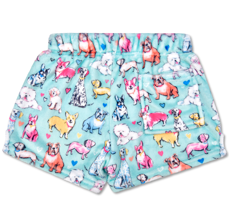 Preppy Pups Plush Shorts by iScream
