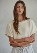 Olivia Open Back Short Sleeve Sweater