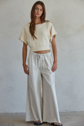 Olivia Open Back Short Sleeve Sweater