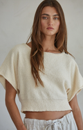 Olivia Open Back Short Sleeve Sweater