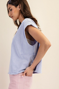 Adrienne Sleeveless Mineral Washed Top
