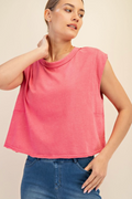 Adrienne Sleeveless Mineral Washed Top