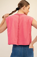 Adrienne Sleeveless Mineral Washed Top